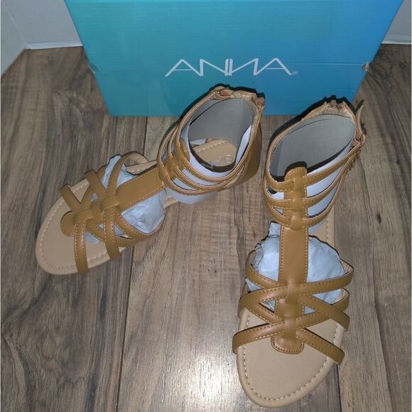 ANNA Gladiator Sandals Mavis-7 Tan Color Women's Size: 5½ NEW - Picture 4 of 7